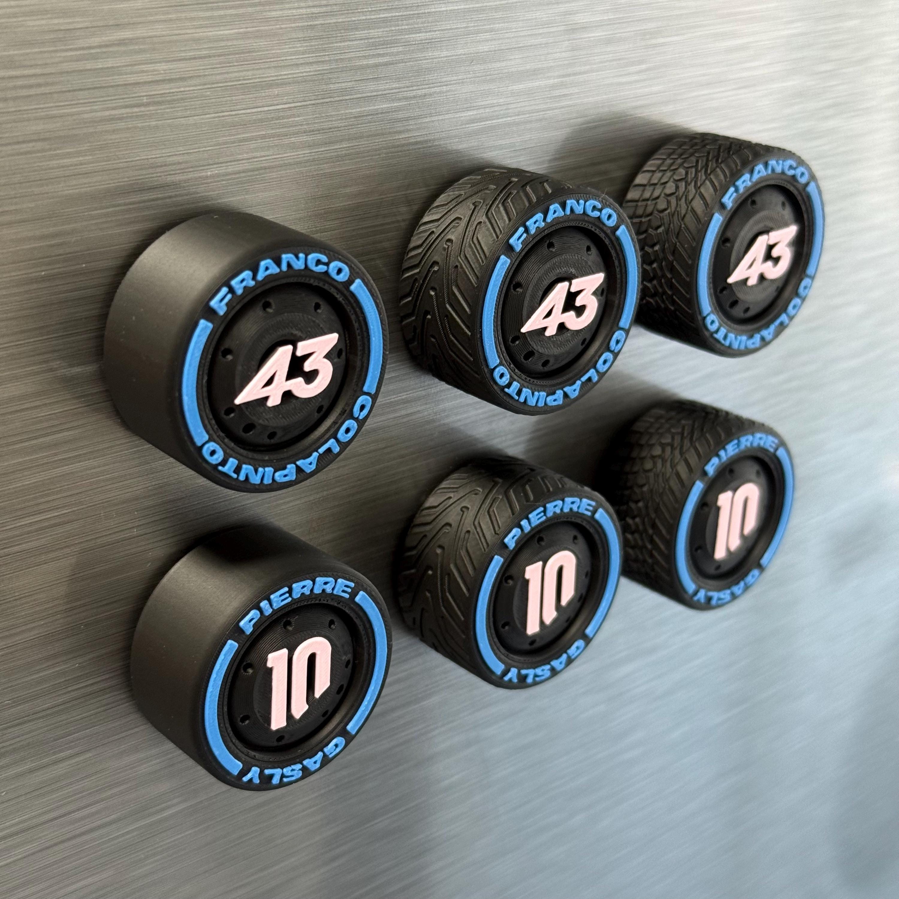 French F1 Team driver magnets