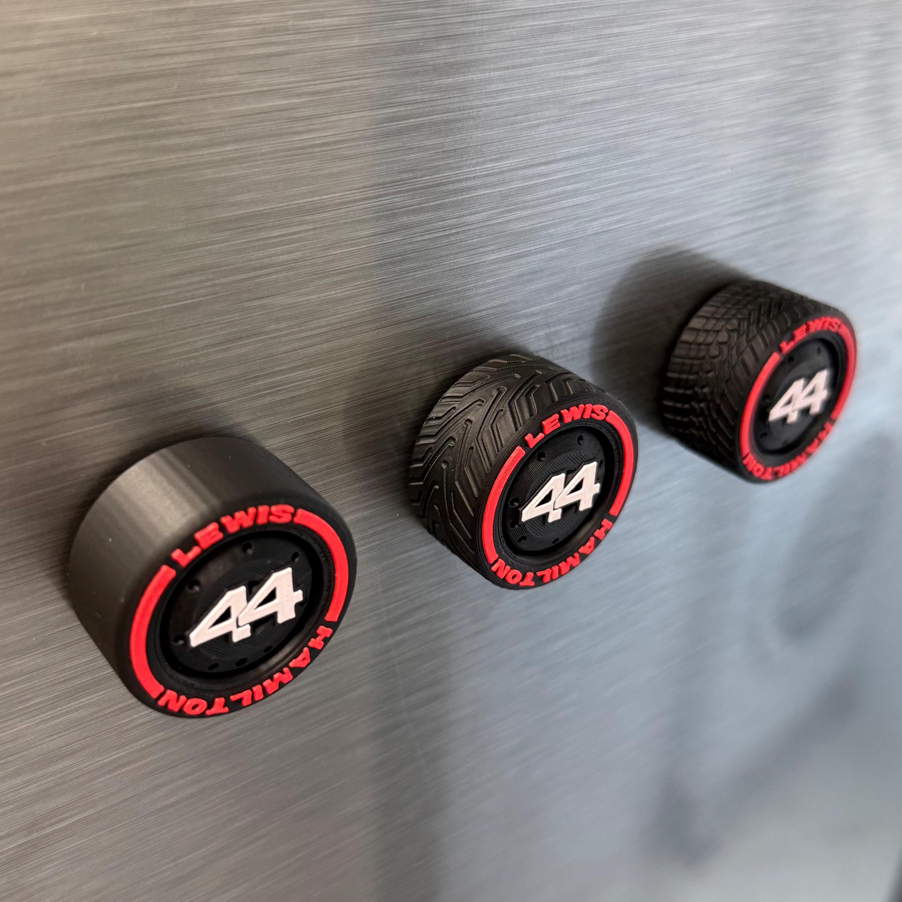 Red Scuderia F1 Team Tire Magnets
