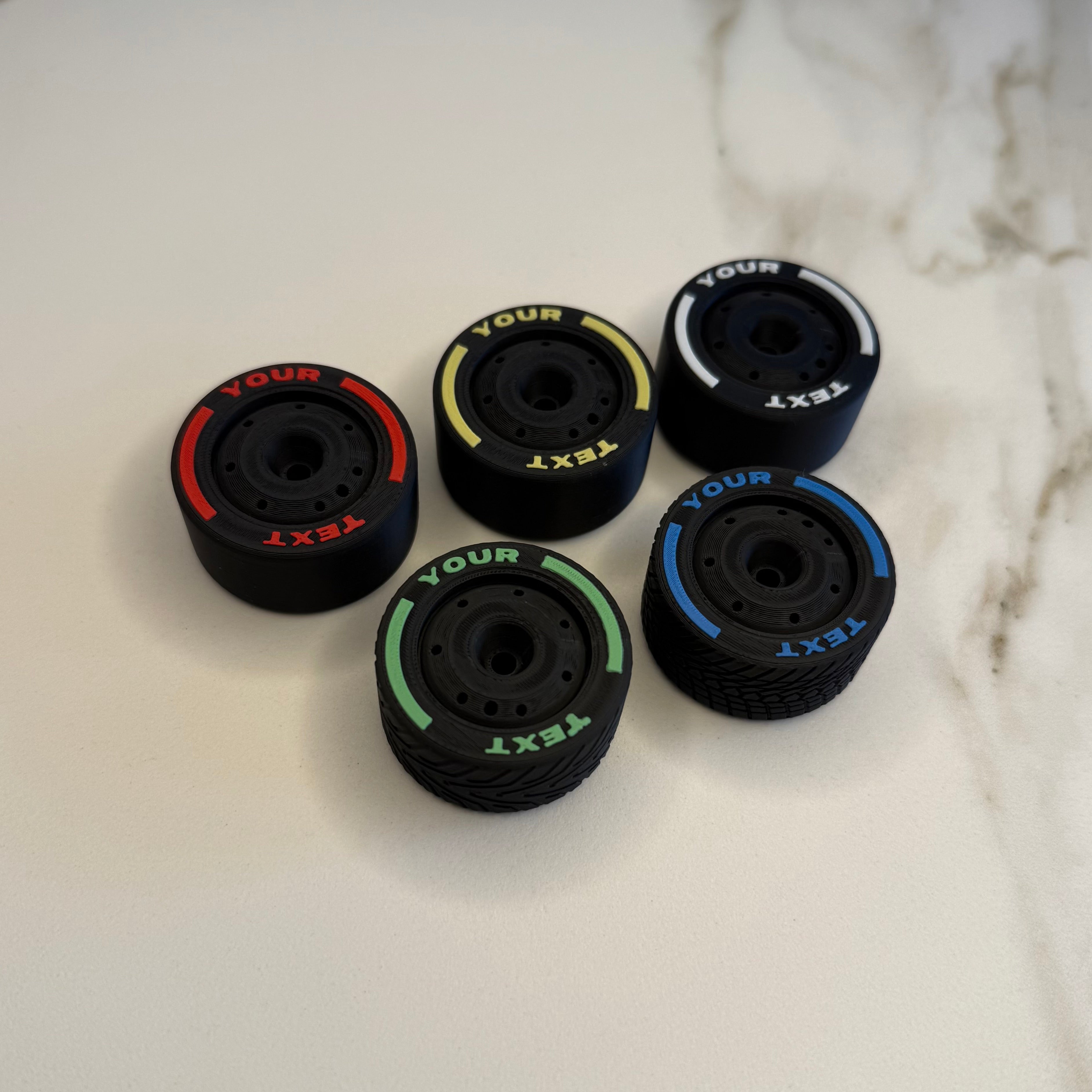 Custom F1 Tire Fridge Magnets