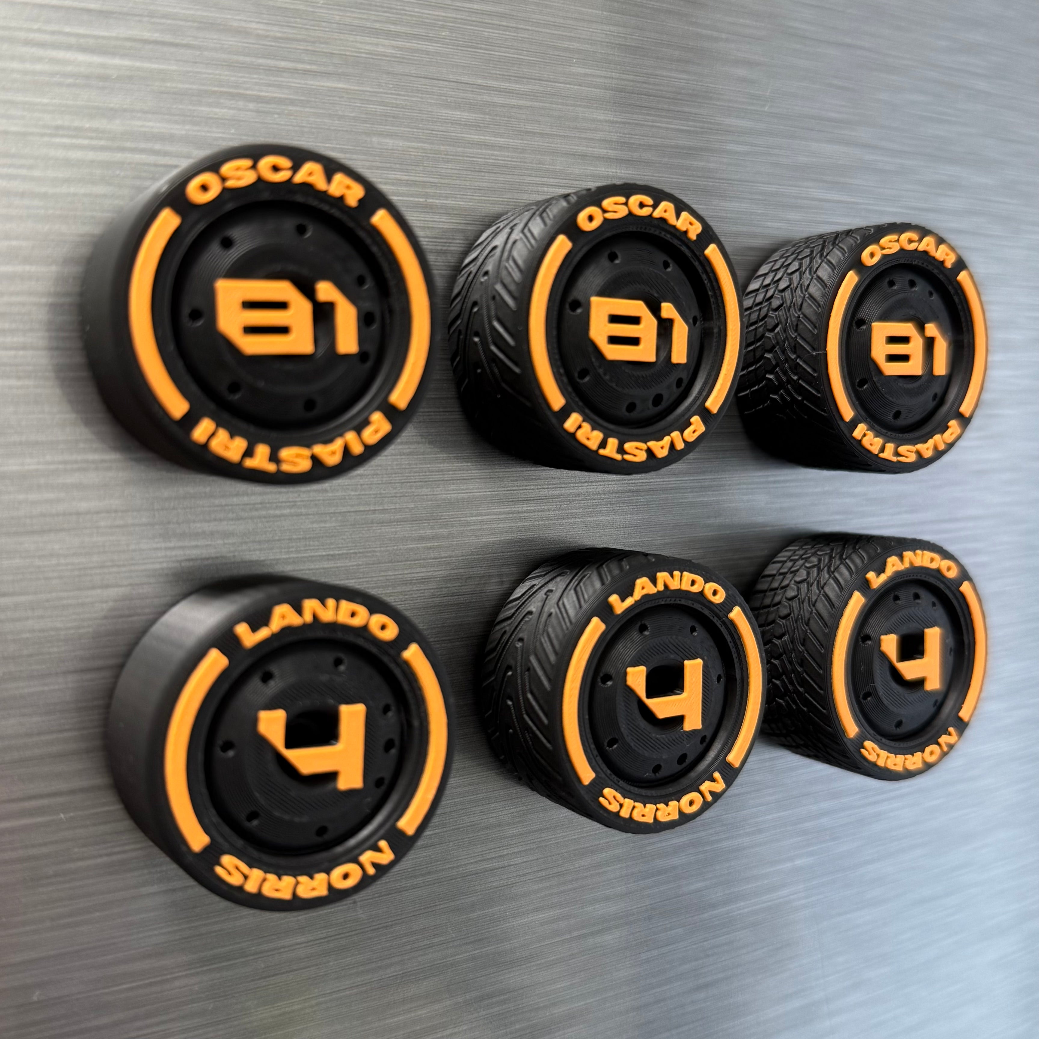 Papaya F1 drivers magnets