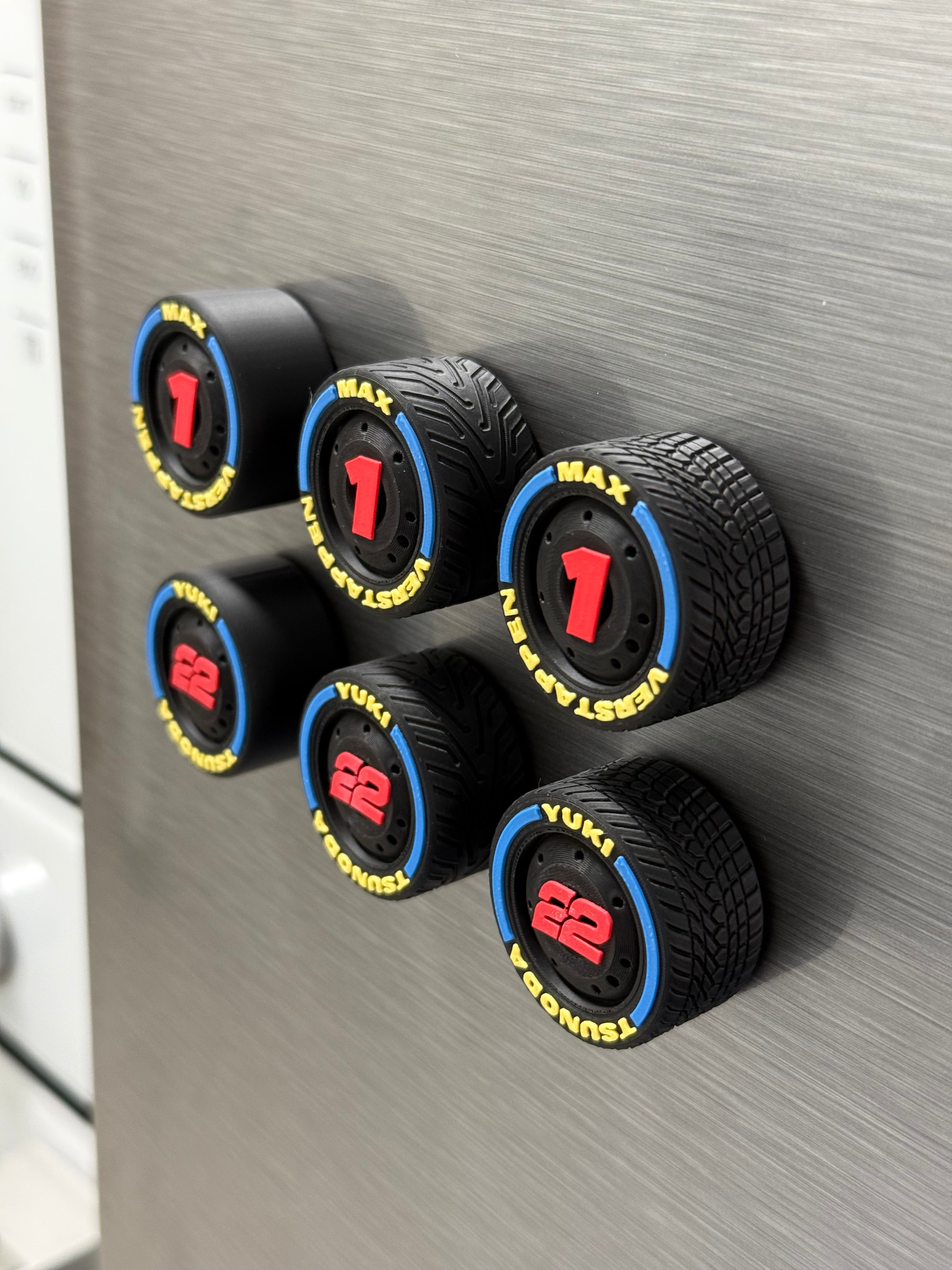 Energy F1 Team Tire Magnets