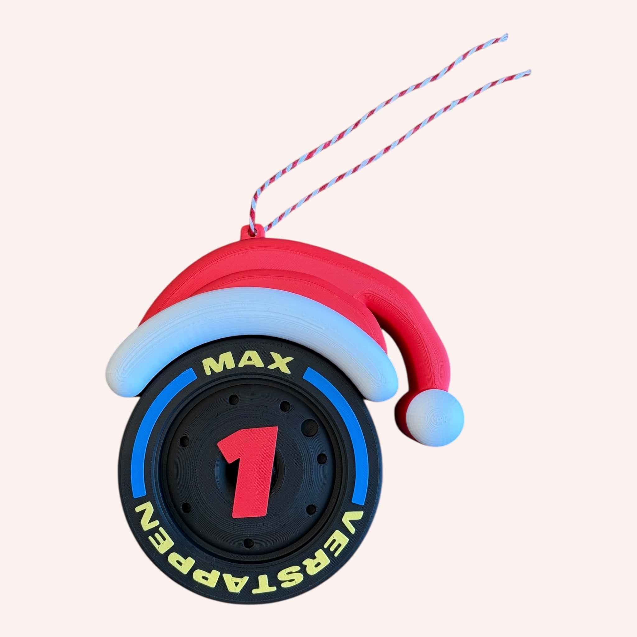 Max Verstappen Christmas F1 Tire Ornament