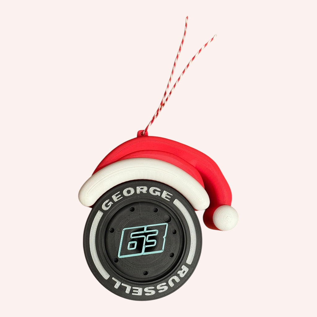 George Russell Christmas F1 Tire Ornament