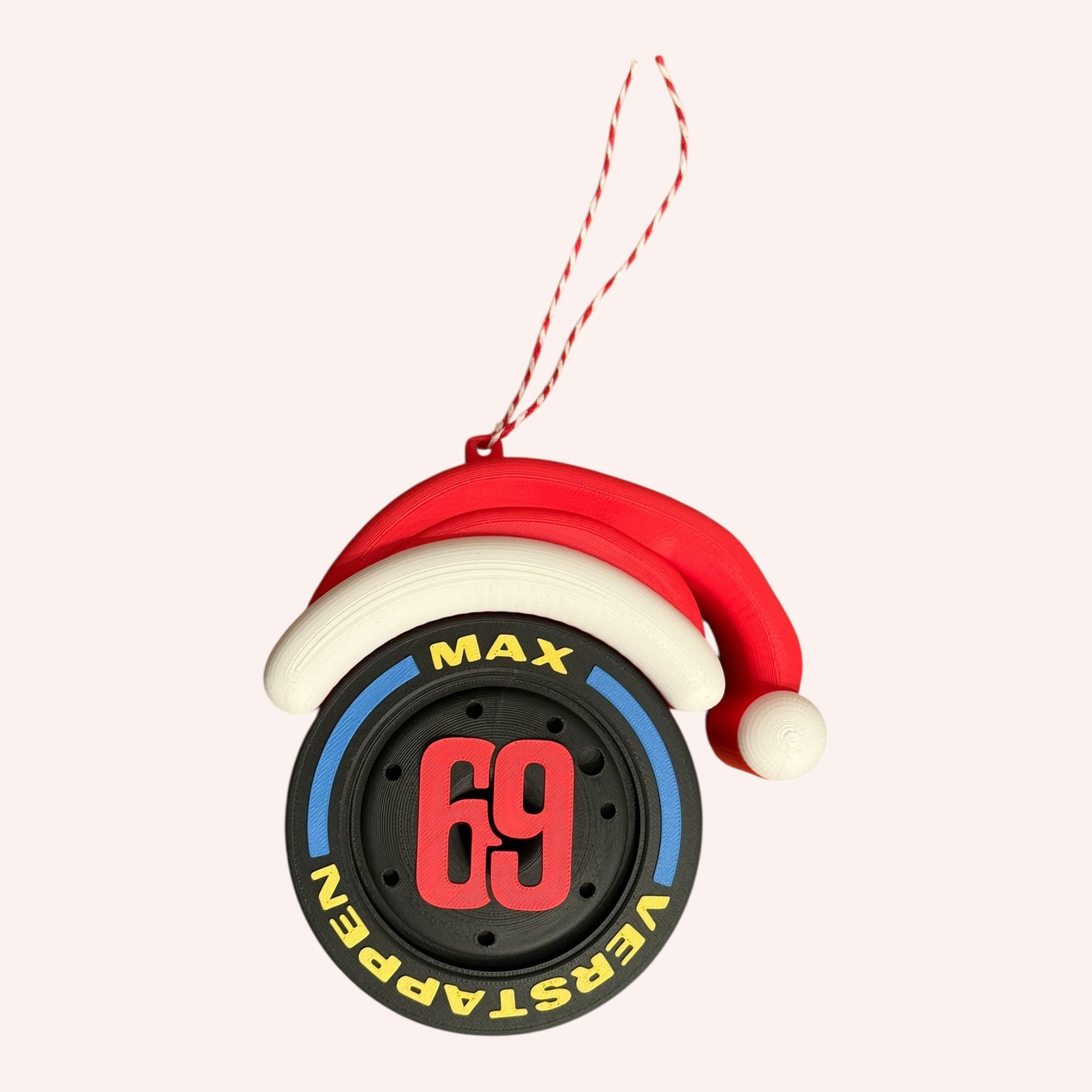 Max Verstappen Nº69  Christmas F1 Tire Ornament