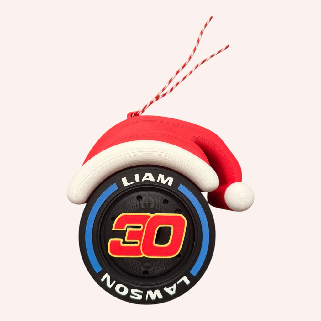 Liam Lawson F1 Christmas Ornament
