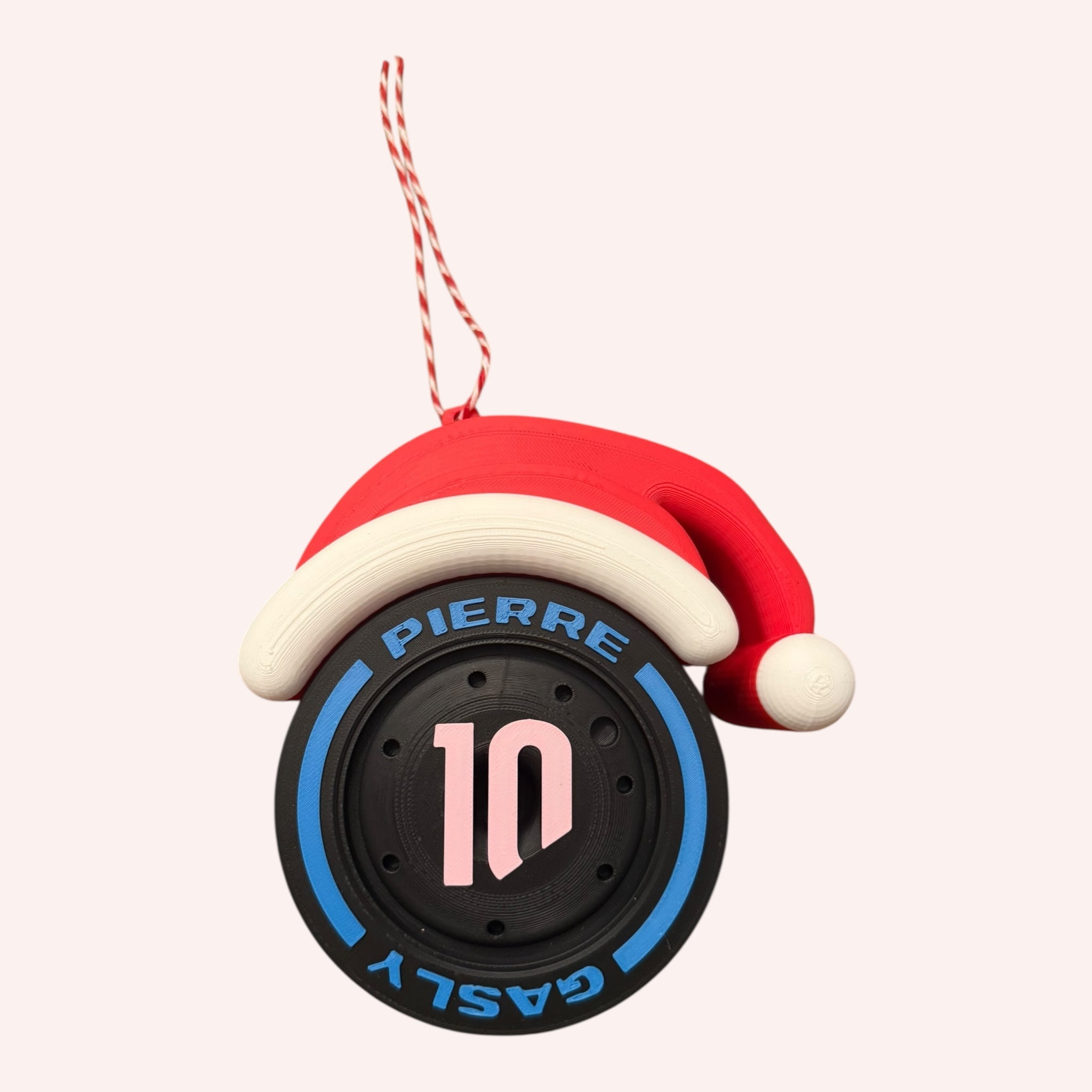 Pierre Gasly F1 Christmas Ornament