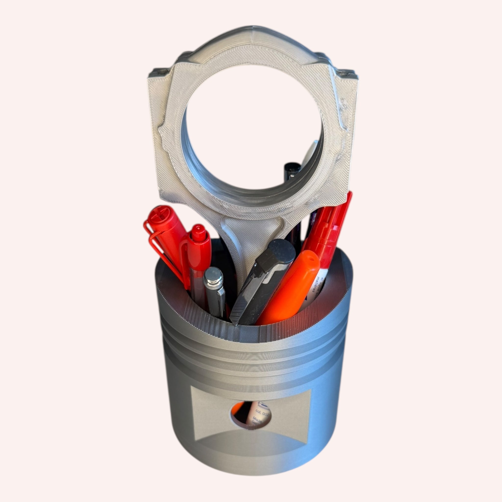 Engine Piston Pen Holder