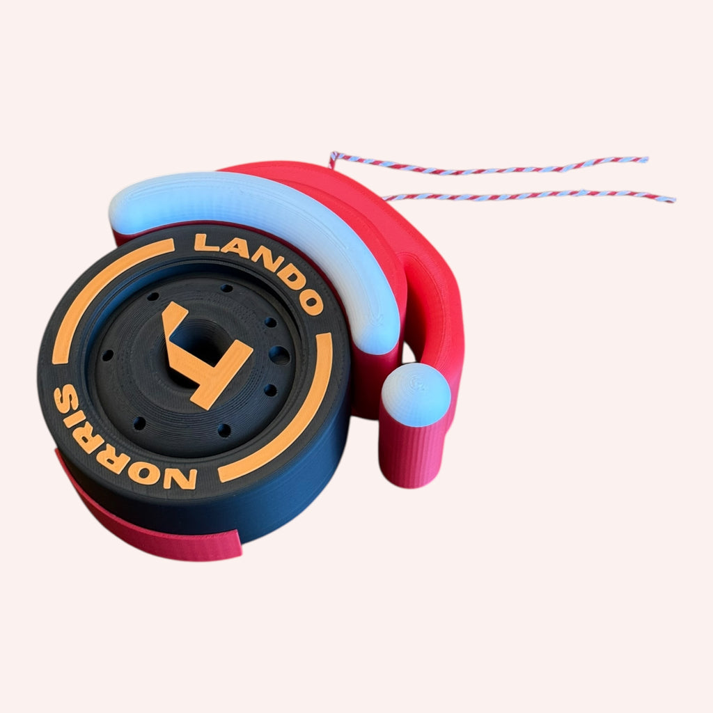Lando Norris Christmas F1 Tire Ornament