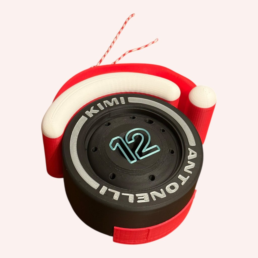Kimi Antonelli Christmas F1 Tire Ornament