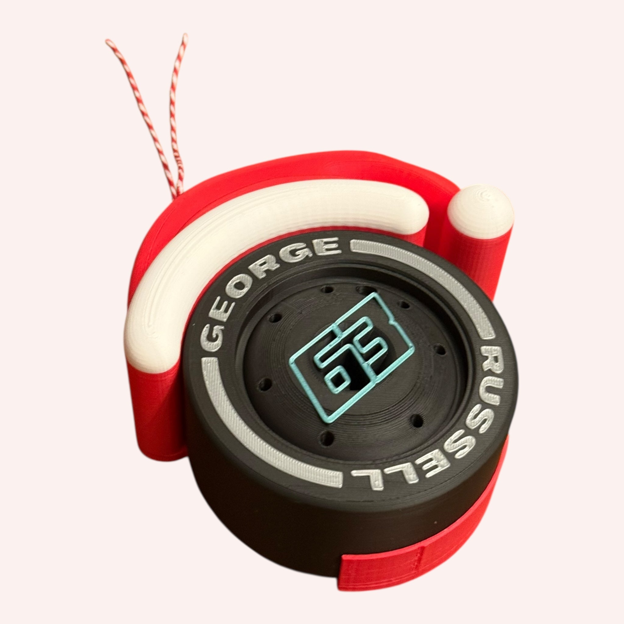 George Russell Christmas F1 Tire Ornament