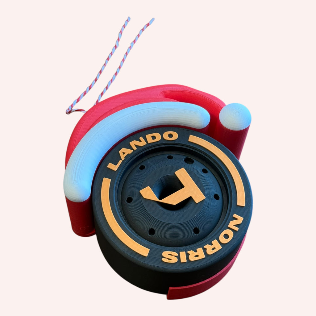 Lando Norris Christmas F1 Tire Ornament