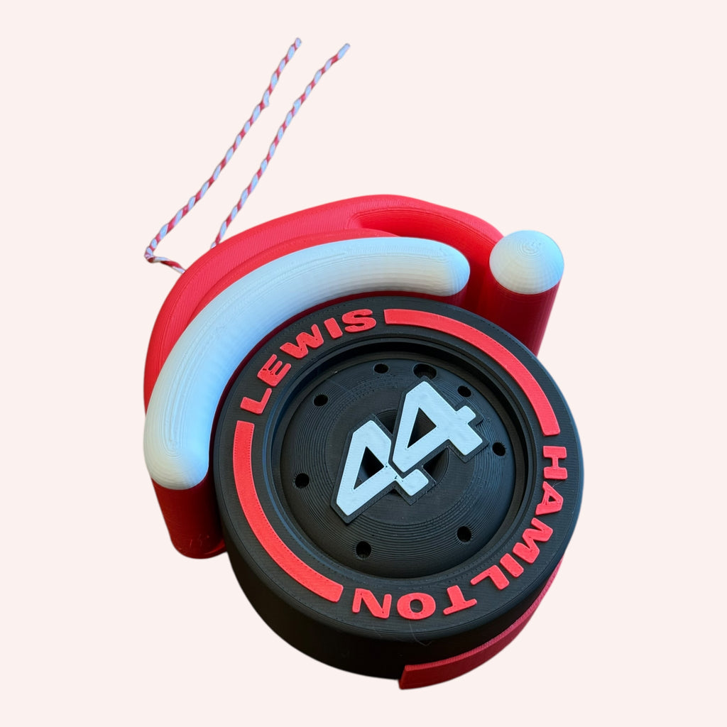 Lewis Hamilton Christmas F1 Tire Ornament