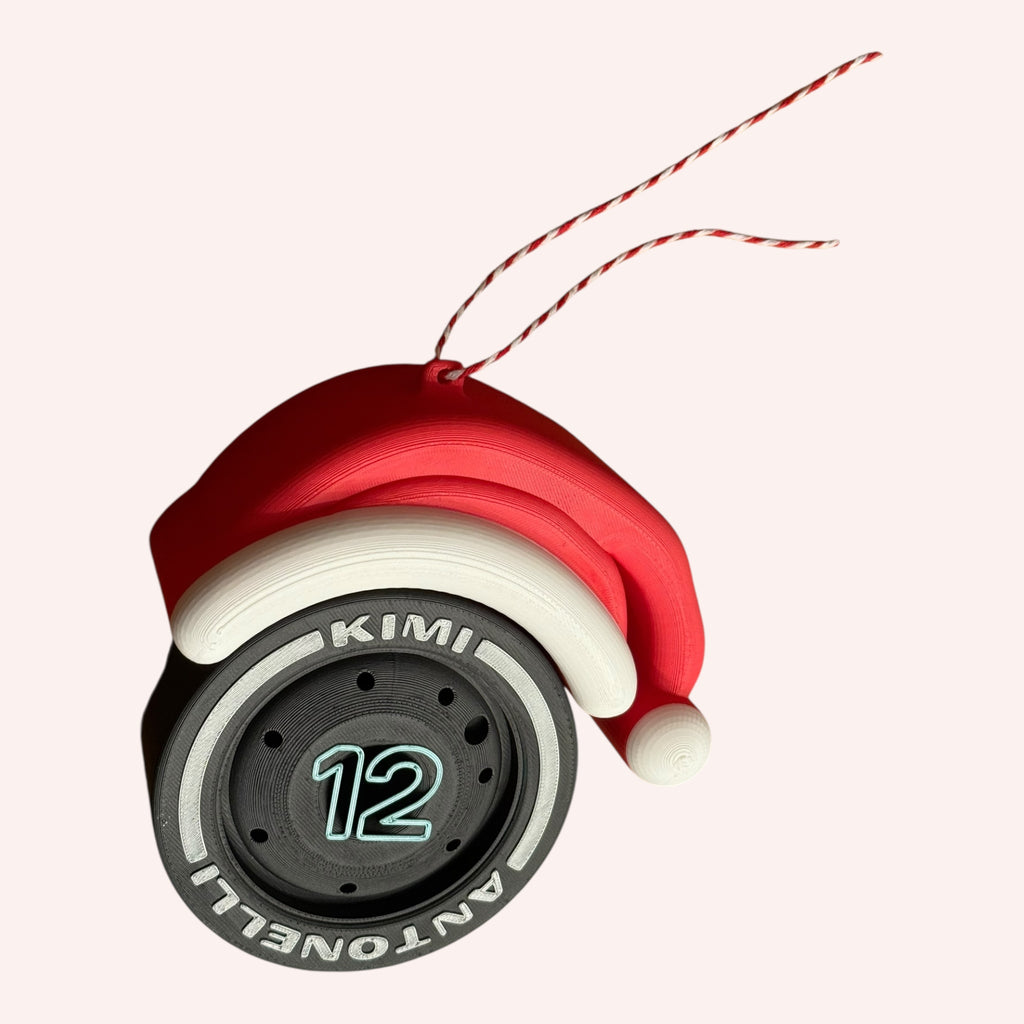Kimi Antonelli Christmas F1 Tire Ornament