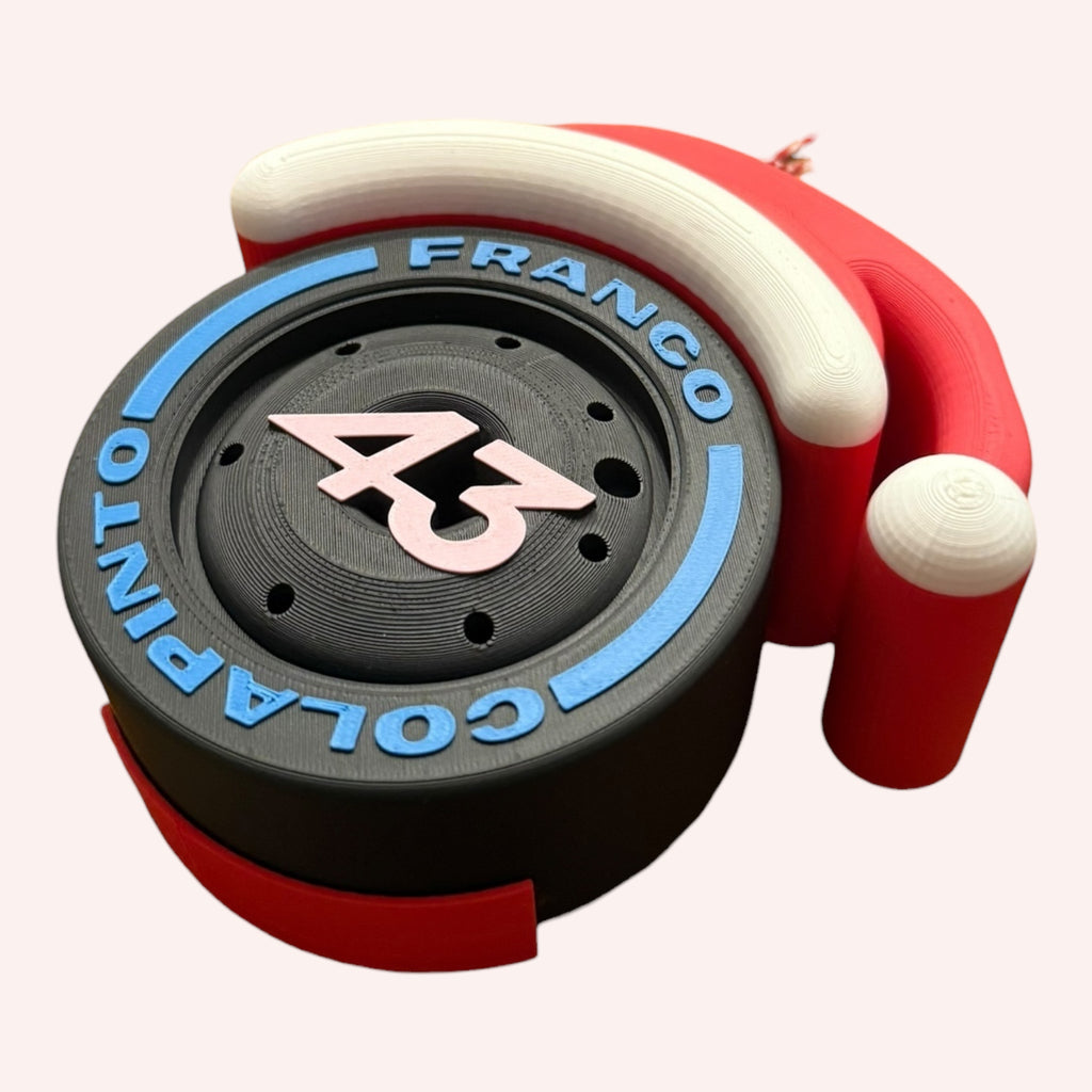 Franco Colapinto F1 Christmas Ornament