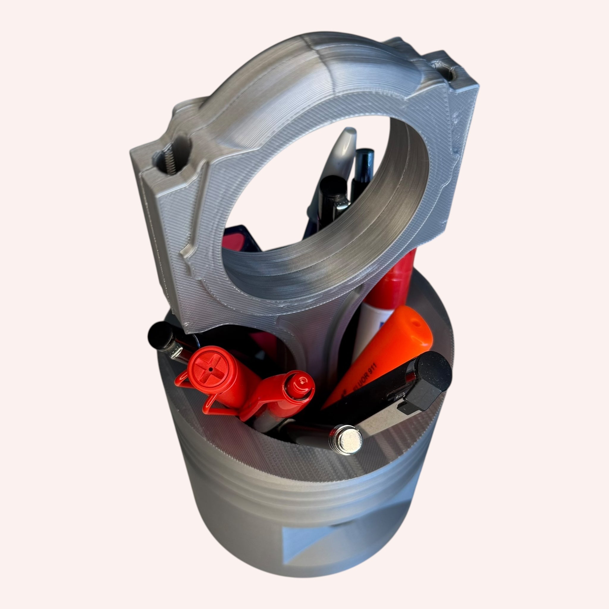 Engine Piston Pen Holder