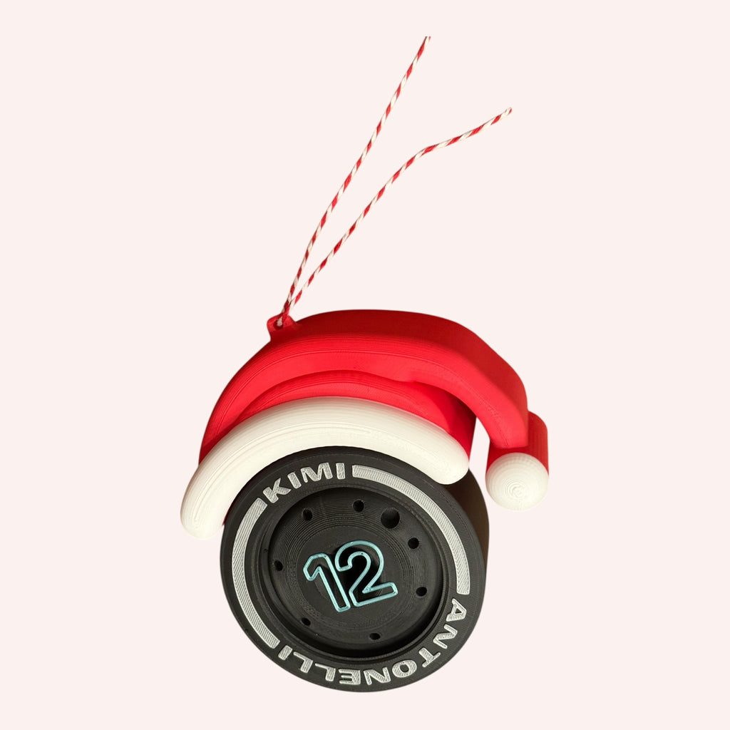 Kimi Antonelli Christmas F1 Tire Ornament