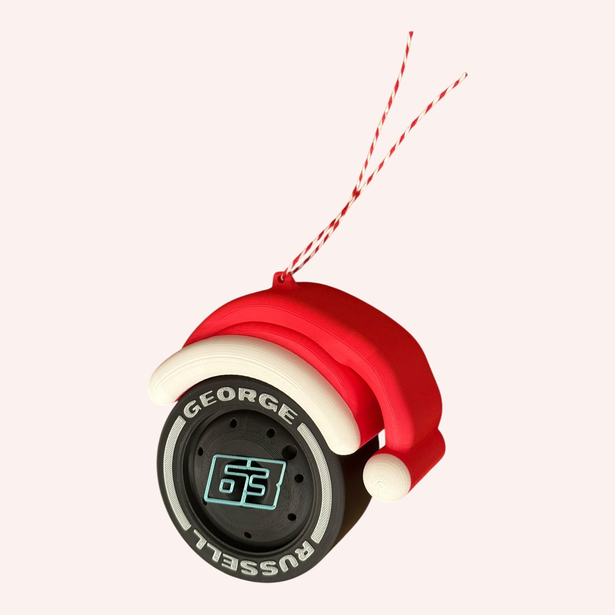George Russell Christmas F1 Tire Ornament