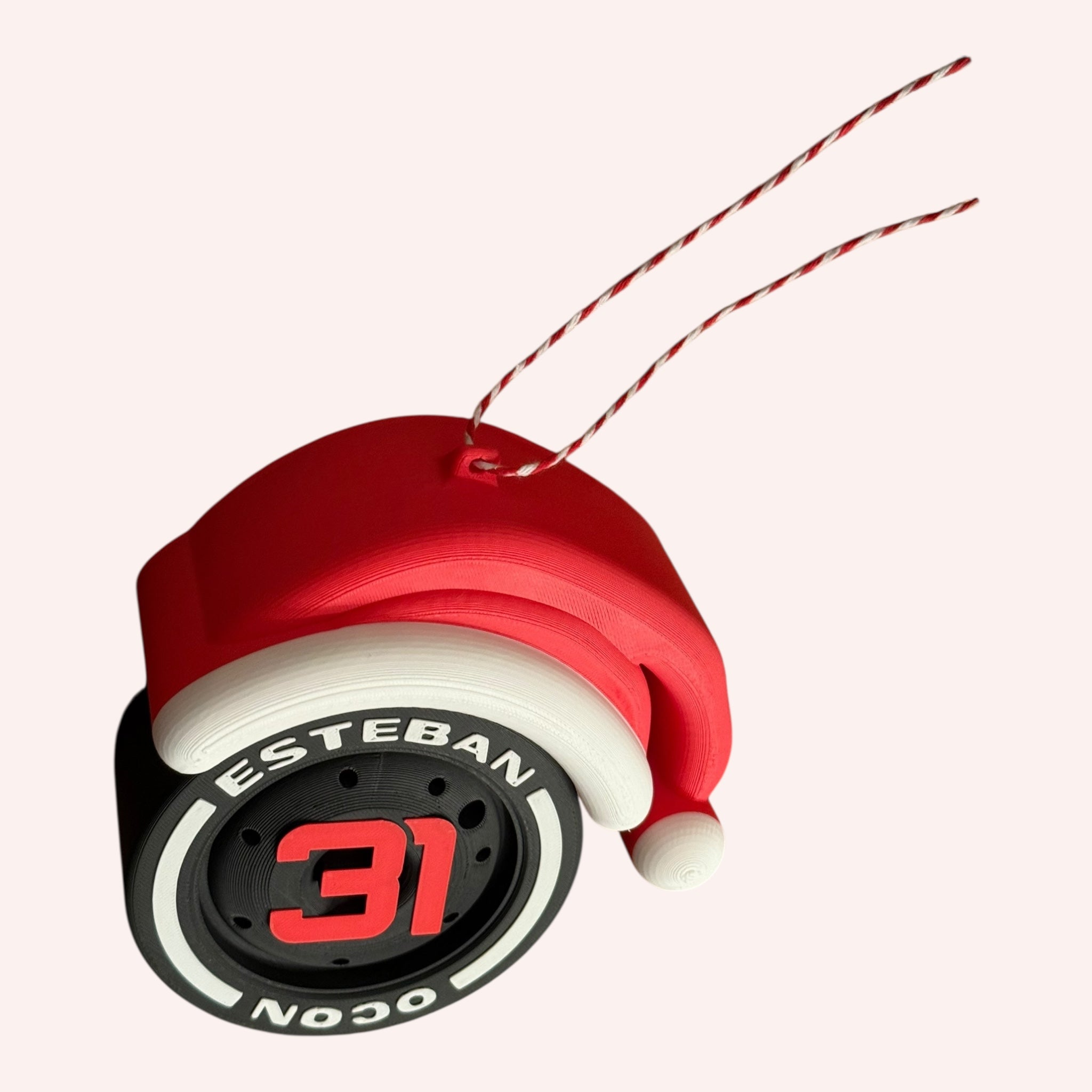 Esteban Ocon Christmas F1 Tire Ornament