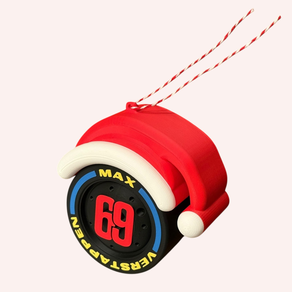 Max Verstappen Nº69  Christmas F1 Tire Ornament