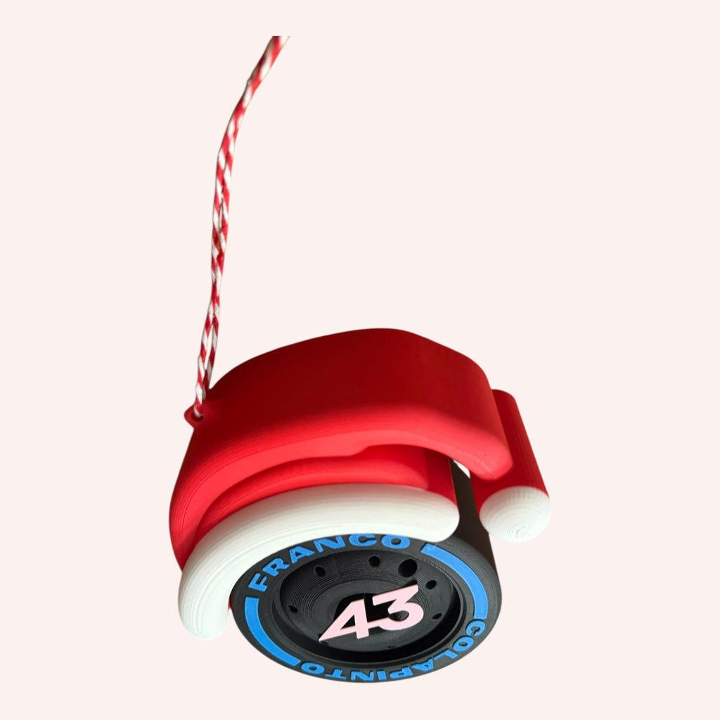 Franco Colapinto F1 Christmas Ornament
