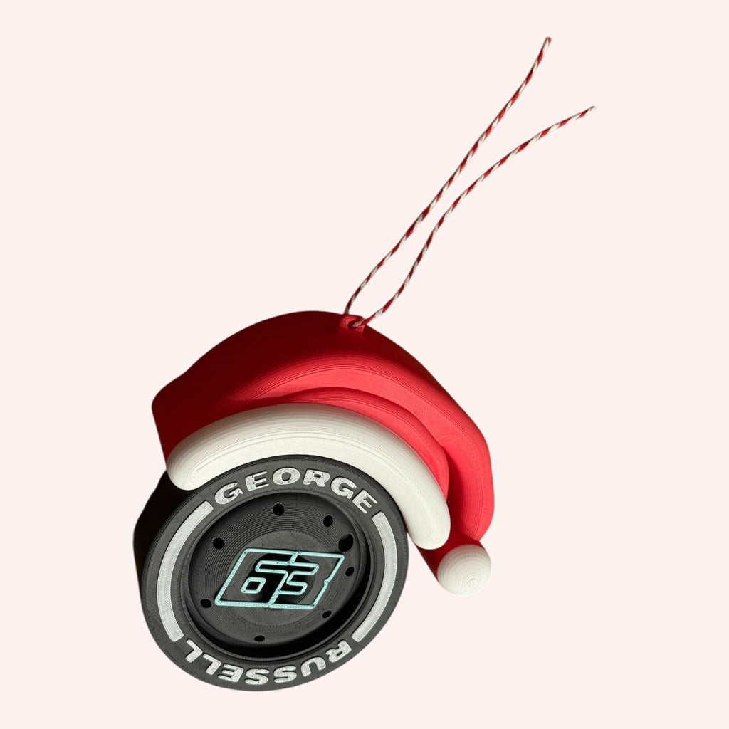 George Russell Christmas F1 Tire Ornament