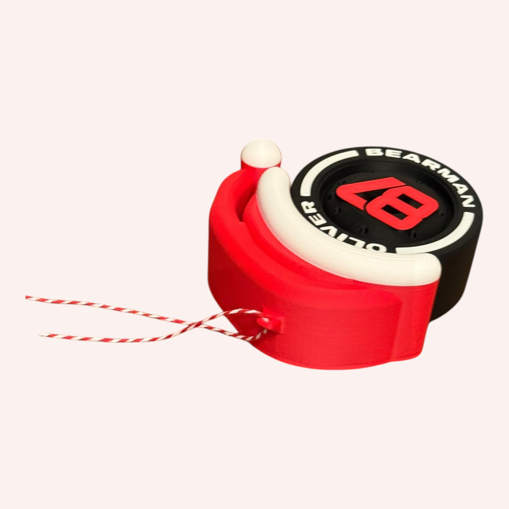 Oliver Bearman Christmas F1 Tire Ornament