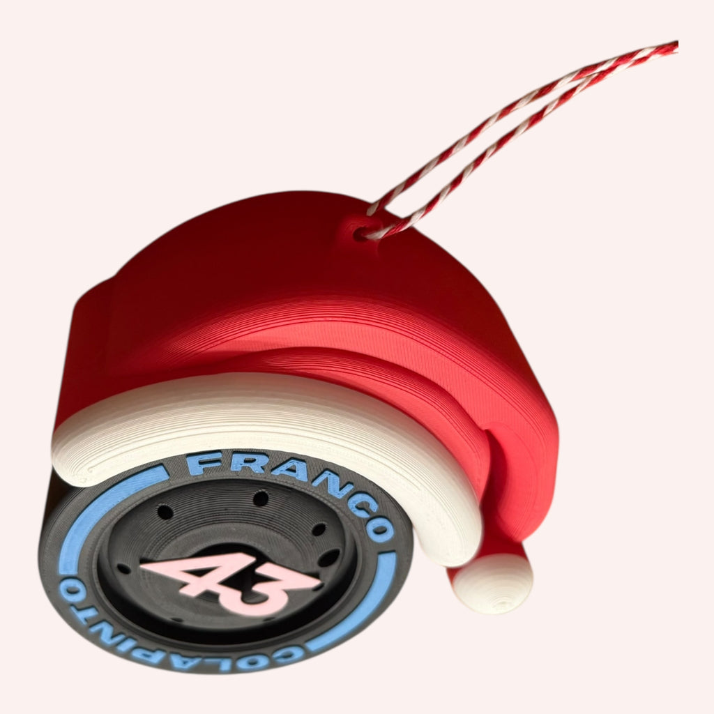 Franco Colapinto F1 Christmas Ornament