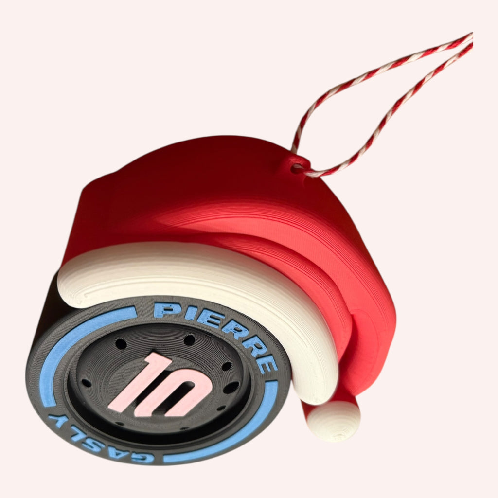 Pierre Gasly F1 Christmas Ornament