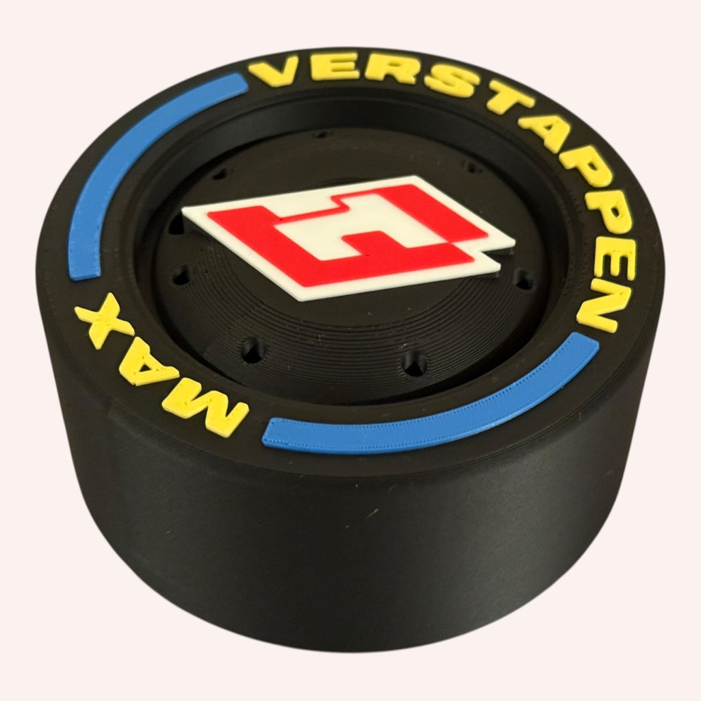 Max Verstappen Racing Tire Display – Dual Number 3/1 Hybrid Design