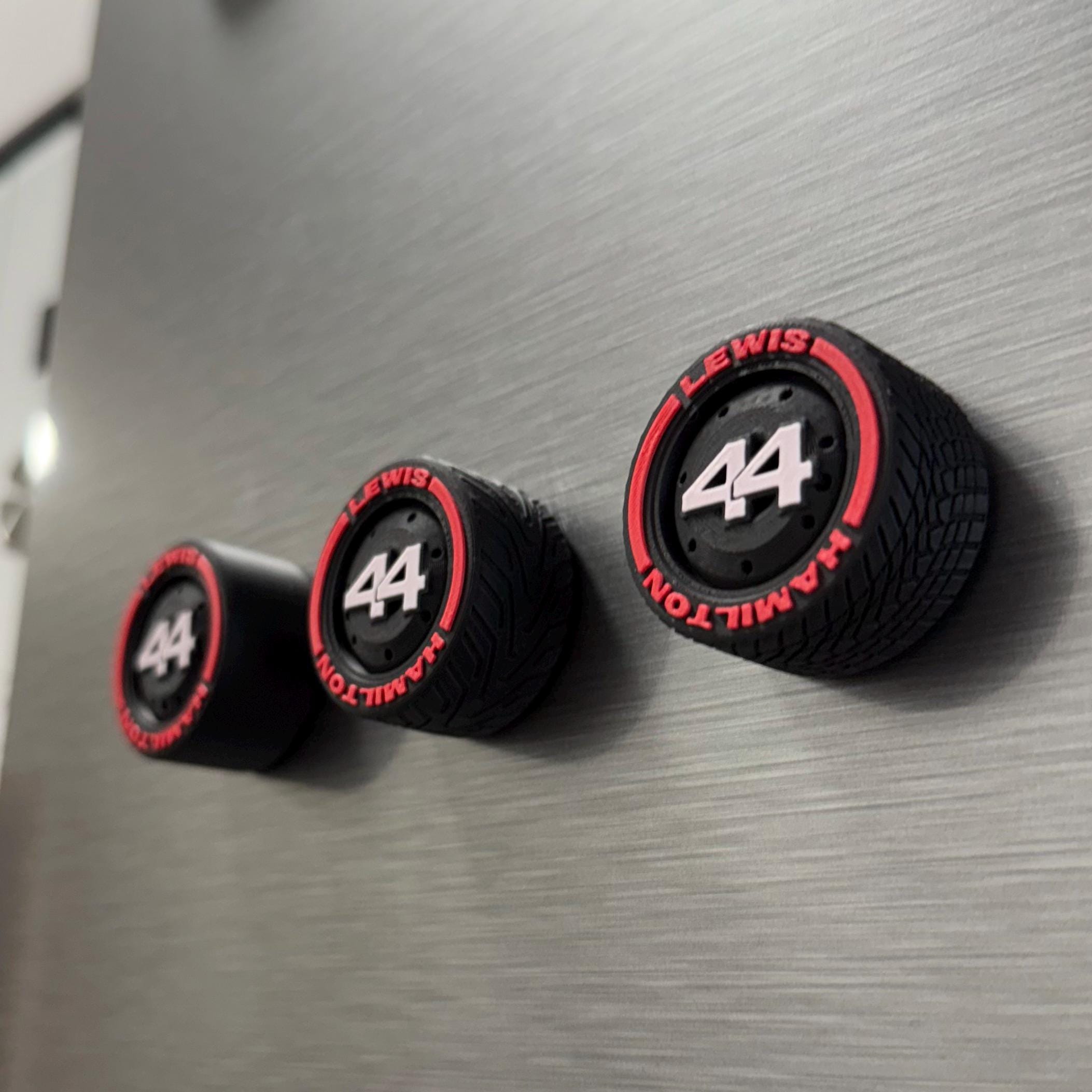 Red Scuderia F1 Team Tire Magnets