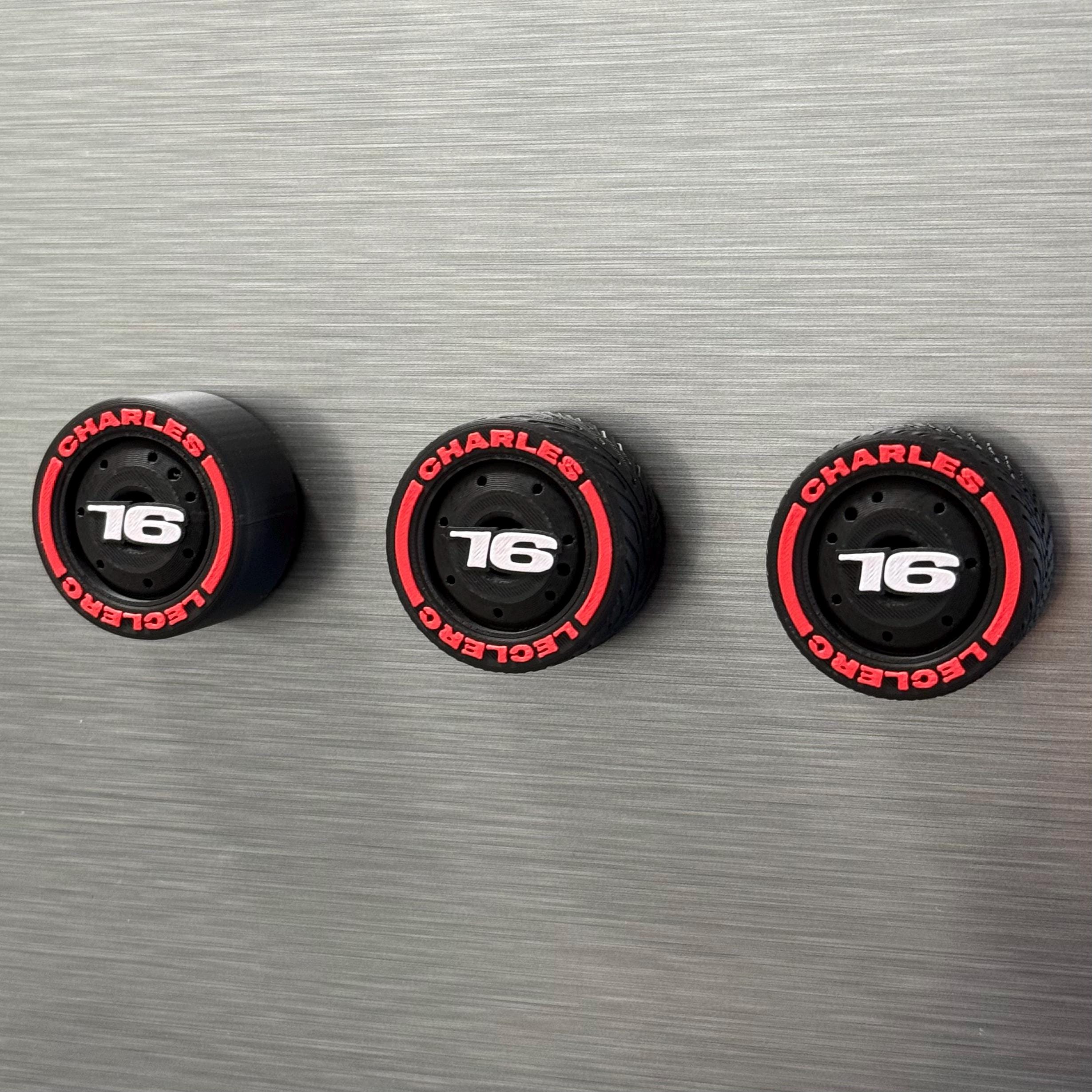 Red Scuderia F1 Team Tire Magnets