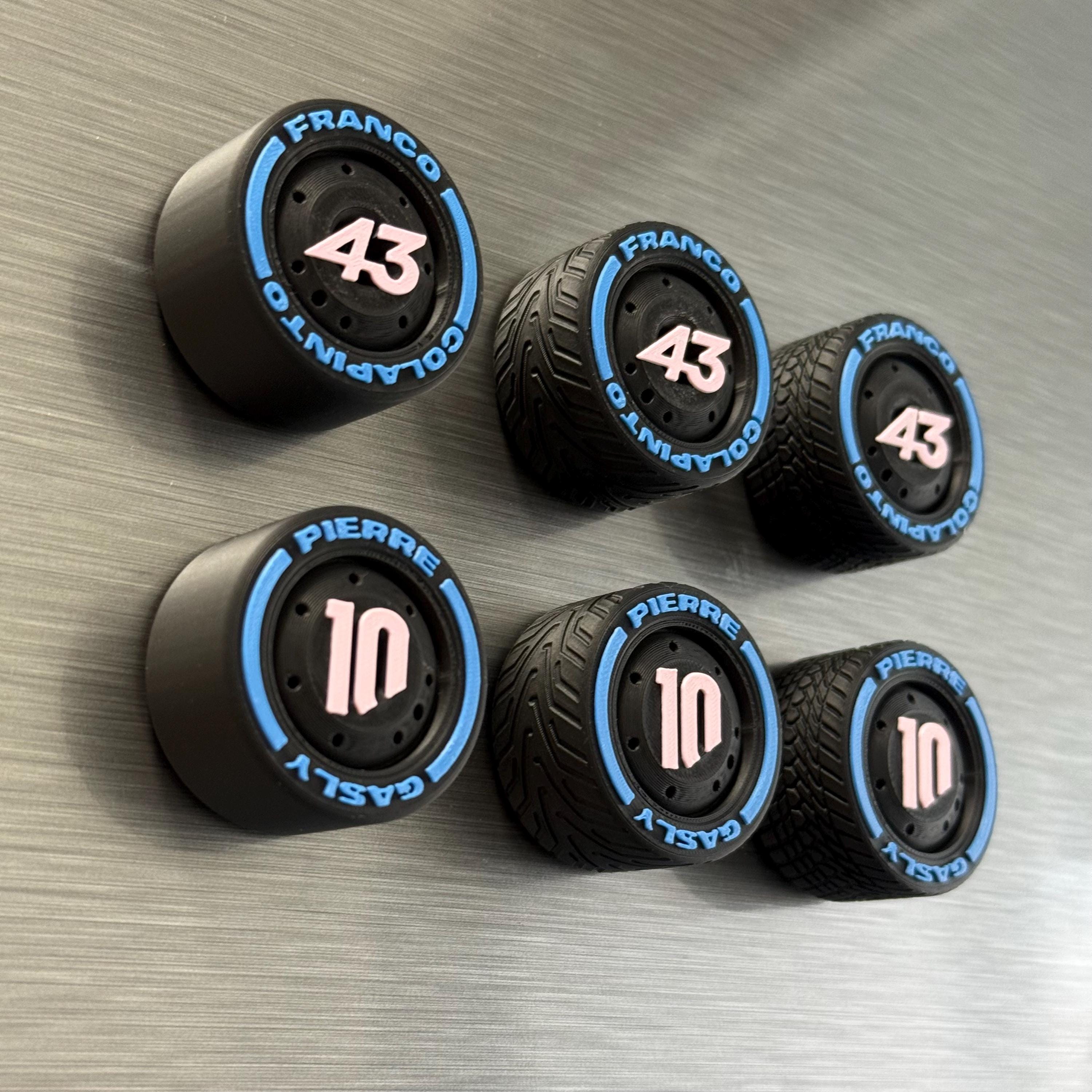 French F1 Team driver magnets