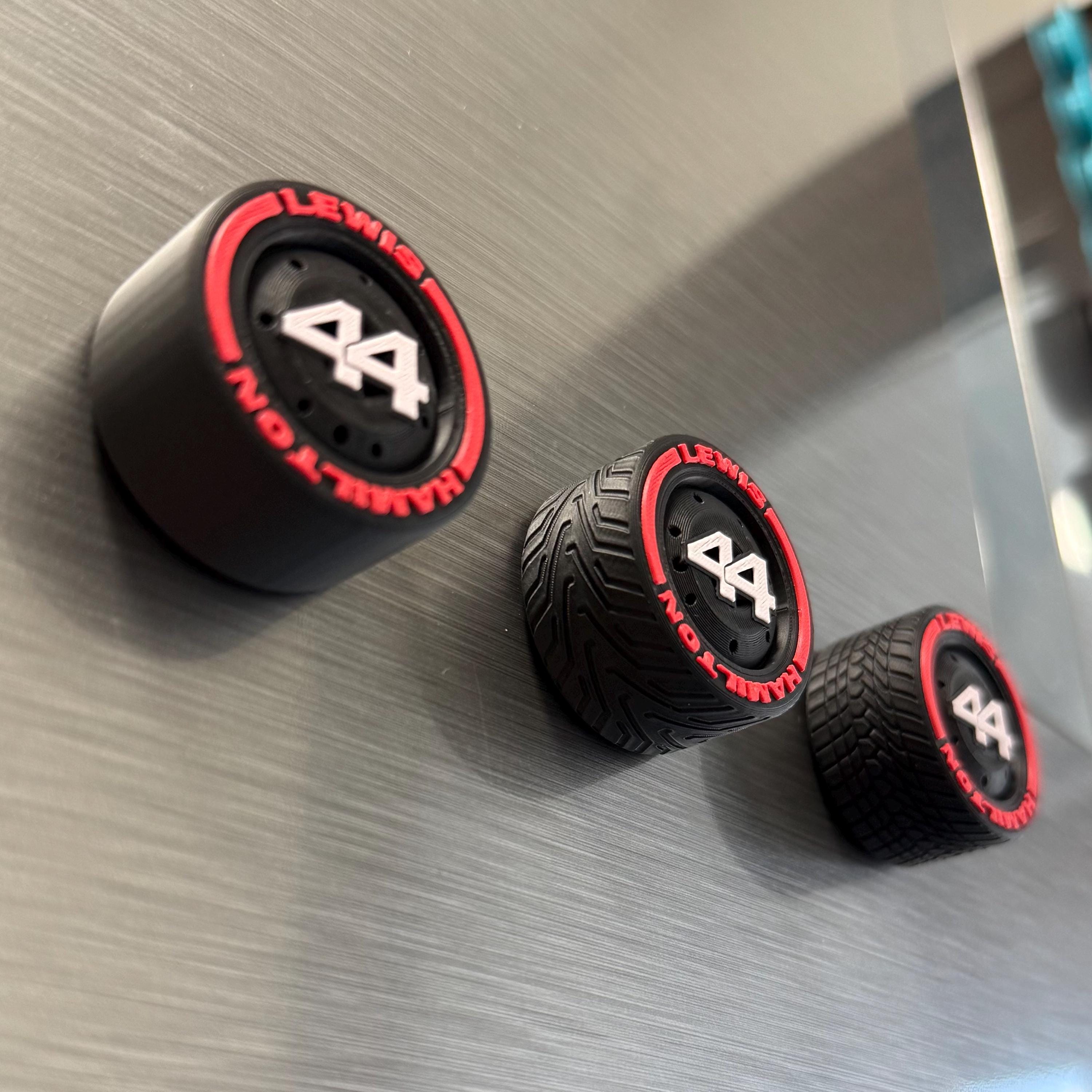 Red Scuderia F1 Team Tire Magnets